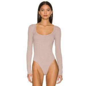 LITA BY CIARA Kiss Bodysuit in Shadow Gray Minimalist Neutral - Size L